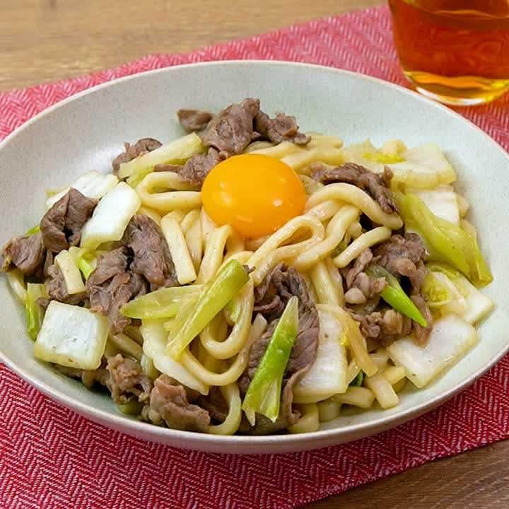 美味しい！すき焼き風うどん