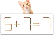 【マッチ棒パズル】正しい式にしよう！「5+7=7」【毎日脳トレ】