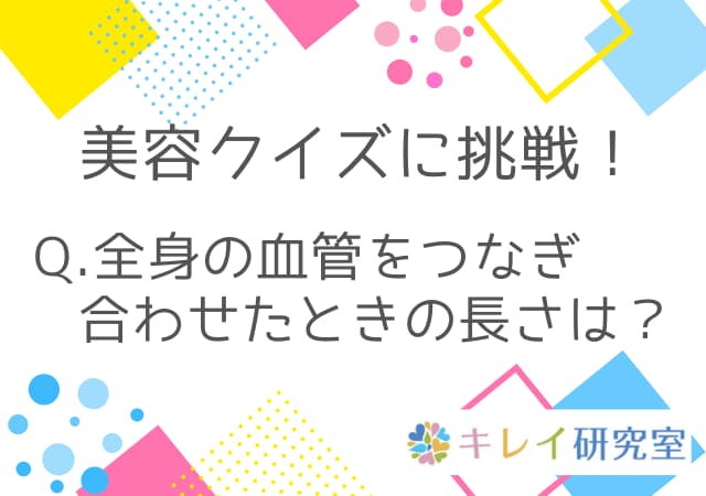 【美容クイズに挑戦！】キレイの基本は自分の体を知ることから。身体の中にはり巡らされた毛細血管を深掘り！