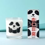 カルディ「パンダカップセット」発売、杏仁豆腐とパンダ柄グラスをセットに、オンラインストア限定