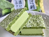 抹茶が濃い～～！！【セブン】辻利 ふわっと食感のお抹茶サンドが新登場