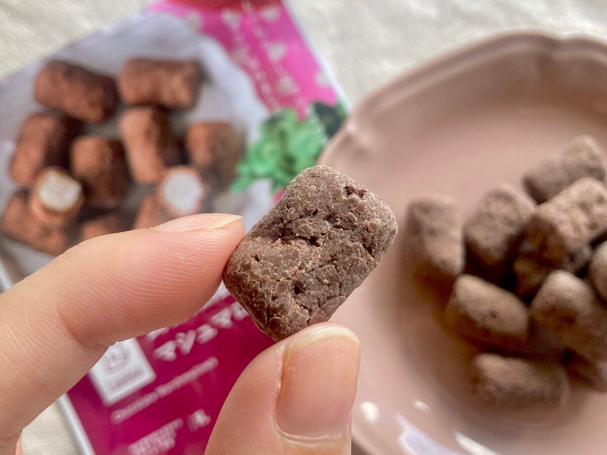 おやつで手軽に食物繊維と鉄分を補給！【ローソン】マシュマロチョコ