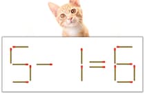 【マッチ棒パズル】正しい式にしよう！「5-1=6」【毎日脳トレ】