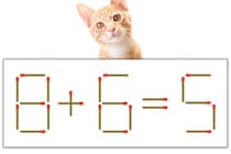 【マッチ棒パズル】正しい式にしよう！「8+6=5」【毎日脳トレ】