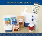 上島珈琲店の福袋『HAPPY BAG 2025』店頭予約スタート、「神戸タータン」のバッグとポーチ･コーヒー豆･ドリンクとサンドイッチのチケット･日本紅茶などセットに