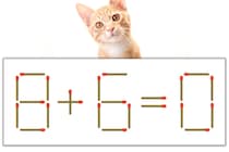 【マッチ棒パズル】正しい式にしよう！「8+6=0」【毎日脳トレ】