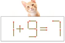【マッチ棒パズル】正しい式にしよう！「1+9=7」【毎日脳トレ】