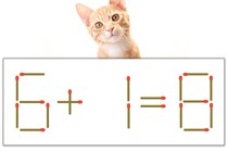 【マッチ棒パズル】正しい式にしよう！「6+1=8」【毎日脳トレ】