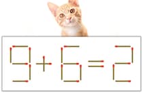 【マッチ棒パズル】正しい式にしよう！「9+6=2」【毎日脳トレ】