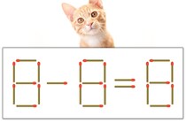 【マッチ棒パズル】正しい式にしよう！「8-8=8」【毎日脳トレ】