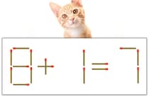 【マッチ棒パズル】正しい式にしよう！「8+1=7」【毎日脳トレ】