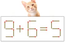 【マッチ棒パズル】正しい式にしよう！「9+6=5」【毎日脳トレ】