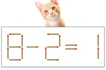 【マッチ棒パズル】正しい式にしよう！「8-2=1」【毎日脳トレ】