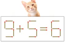 【マッチ棒パズル】正しい式にしよう！「9+5=6」【毎日脳トレ】