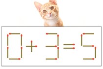 【マッチ棒パズル】正しい式にしよう！「0+3=5」【毎日脳トレ】
