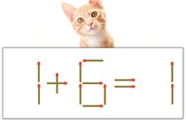 【マッチ棒パズル】正しい式にしよう！「1+6=1」【毎日脳トレ】