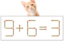 【マッチ棒パズル】正しい式にしよう！「9+6=3」【毎日脳トレ】