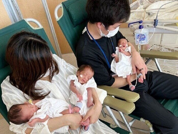 「保育園に持参するおむつは毎日30枚！」共働き夫婦の3つ子育児。苦労は3倍だけど、それ以上の幸せも【多胎の育児体験談】