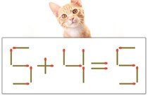 【マッチ棒パズル】正しい式にしよう！「5+4=5」【毎日脳トレ】