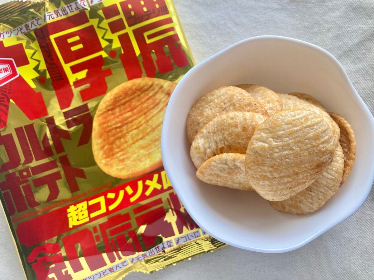 米粉×ポテト!?【亀田】大きい!分厚い!濃厚!新感覚スナック登場
