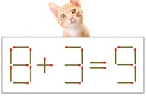 【マッチ棒パズル】正しい式にしよう！「8+3=9」【毎日脳トレ】