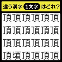 「1文字だけ違う……！」漢字間違い探しで脳トレしよう！【毎日脳トレ】【クイズ】