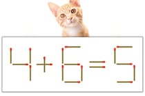 【マッチ棒パズル】正しい式にしよう！「4+6=5」【毎日脳トレ】