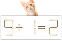 【マッチ棒パズル】正しい式にしよう！「9+1=2」【毎日脳トレ】