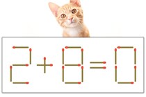 【マッチ棒パズル】正しい式にしよう！「2+8=0」【毎日脳トレ】