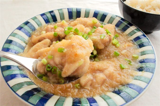 大根煮るのも“みぞれ”なら爆速！鶏肉焼いて「みぞれ鶏」煮てみた！出汁の旨味と大根の旨味が合う～