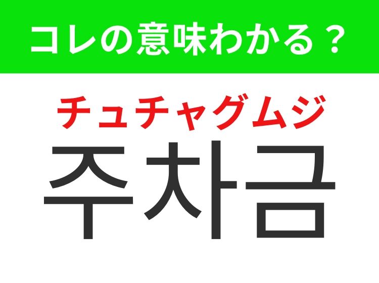 【韓国生活編】覚えておきたいあの言葉！「주차금지（チュチャグムジ）」の意味は？