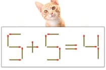 【マッチ棒パズル】正しい式にしよう！「5+5=4」【毎日脳トレ】