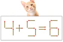 【マッチ棒パズル】正しい式にしよう！「4+5=6」【毎日脳トレ】