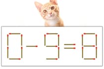 【マッチ棒パズル】正しい式にしよう！「0-9=8」【毎日脳トレ】