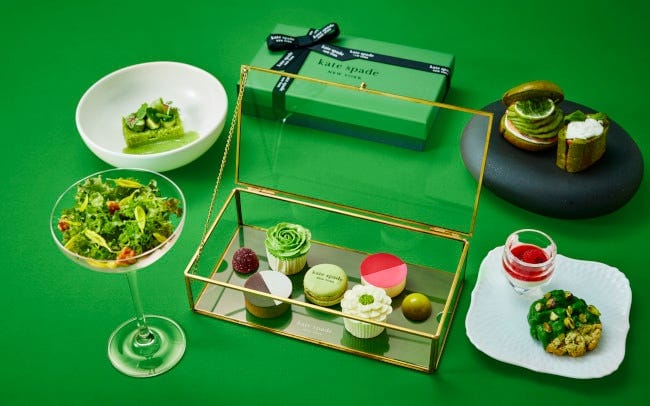 W大阪と「kate spade new york cafe @MIXup」がコラボ！グリーンカラーの個性派おしゃれアフタヌーンティー