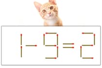 【マッチ棒パズル】正しい式にしよう！「1-9=2」【毎日脳トレ】
