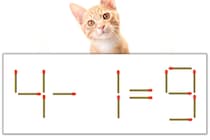 【マッチ棒パズル】正しい式にしよう！「4-1=9」【毎日脳トレ】