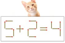 【マッチ棒パズル】正しい式にしよう！「5+2=4」【毎日脳トレ】