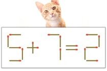 【マッチ棒パズル】正しい式にしよう！「5+7=2」【毎日脳トレ】