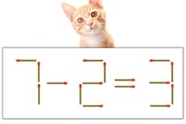 【マッチ棒パズル】正しい式にしよう！「7-2=3」【毎日脳トレ】