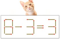 【マッチ棒パズル】正しい式にしよう！「8-3=3」【毎日脳トレ】