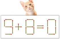 【マッチ棒パズル】正しい式にしよう！「9+8=0」【毎日脳トレ】