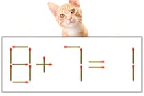 【マッチ棒パズル】正しい式にしよう！「8+7=1」【毎日脳トレ】