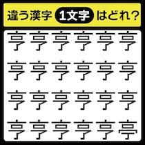 「1文字だけ違う……！」漢字間違い探しで脳トレしよう！【毎日脳トレ】【クイズ】