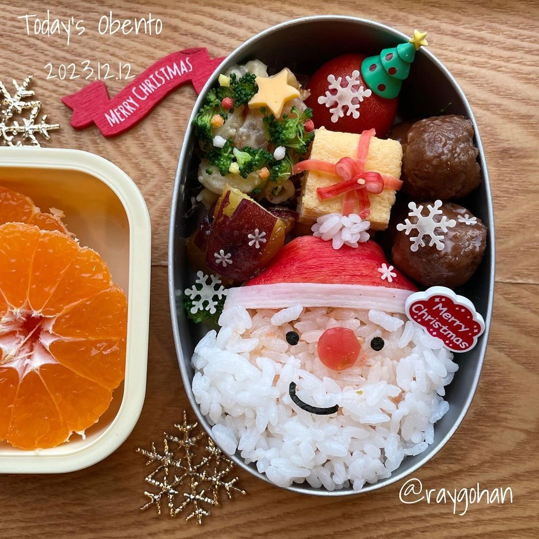 「キュートなサンタさんに萌え♡」【クリスマス弁当】子どもも喜ぶ映えテクニック