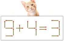 【マッチ棒パズル】正しい式にしよう！「9+4=3」【毎日脳トレ】