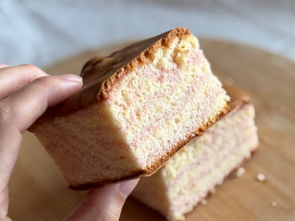 「140円で幸せになれる」【セブン】で買える苺のカステラがうんまい♡