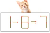 【マッチ棒パズル】正しい式にしよう！「1-8=7」【毎日脳トレ】