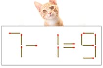 【マッチ棒パズル】正しい式にしよう！「7-1=9」【毎日脳トレ】