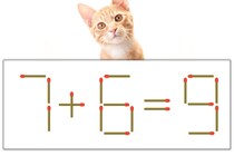【マッチ棒パズル】正しい式にしよう！「7+6=9」【毎日脳トレ】